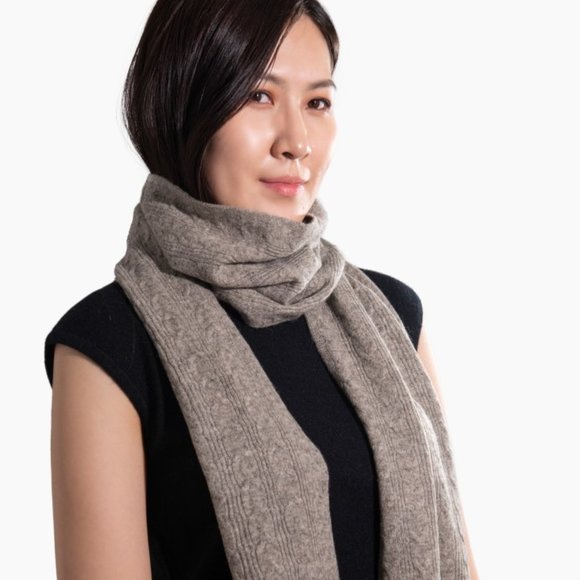 warm winter neck scarf | natural yak wool scarf | soft and cozy | Gifts ideas - Picture 1 of 7